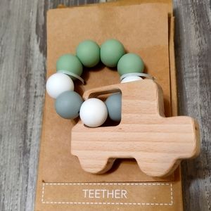 Lila & Jack Wooden Silicone Teether
